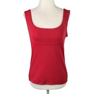 Vintage 90s Rave City dark red scoop neck tank top S